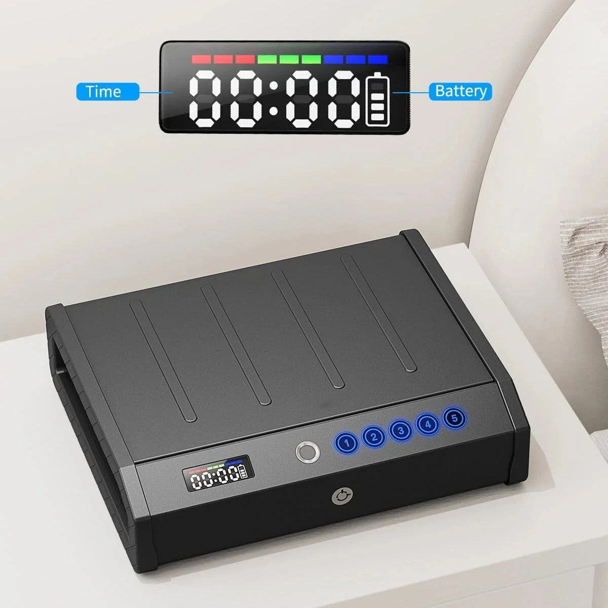 Gun Safes fingerprint recognition with USB-C port